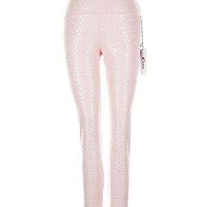 Chic Pink Leopard Print Leggings